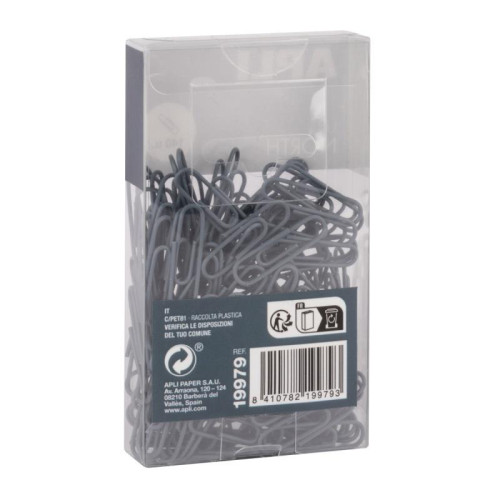 Spinacze okrągłe APLI Up North, 28mm, 140szt., pudełko z zawieszką, niebieskie-14008781