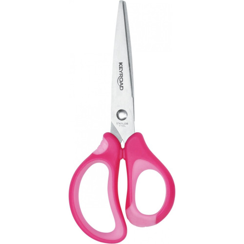 Nożyczki dziecięce KEYROAD, 15,5 cm, miękki uchwyt, blister, mix kolorów-14248978
