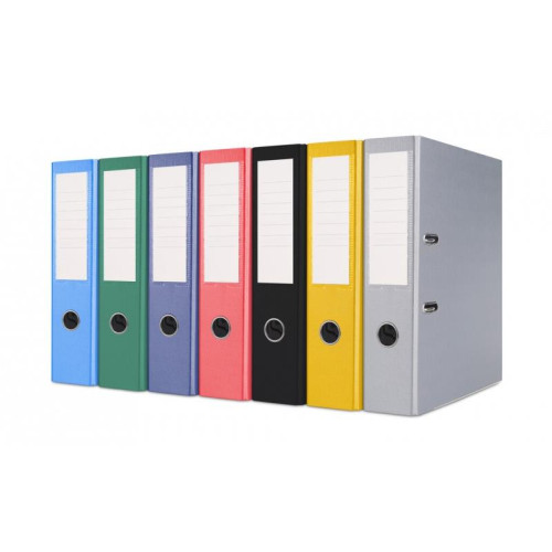 Segregator BASIC-S z szyną, PP, A4/75mm, szary-14326697