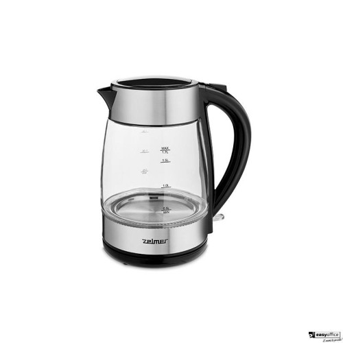 Czajnik elektryczny szklany ZELMER 1.7L srebrny 2200W ZCK8011