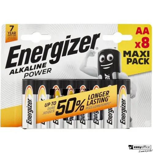 Bateria alkaliczna ENERGIZER POWER LR6AA 1,5V, (8szt)
