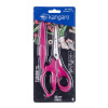 Nożyczki biurowe KANGARO, 18,5 cm, z osłoną, dla praworęcznych, blister, mix kolorów-14852386