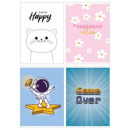 Zeszyt A5/16k GIMBOO kratka mix kolor-15116349