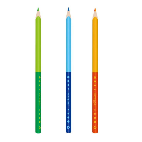 Kredki ołówkowe KEYROAD, gradientowe, 12 szt., mix kolorów-15116728