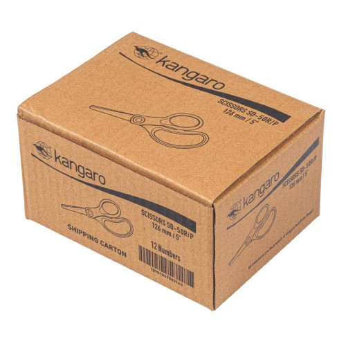 Nożyczki dziecięce KANGARO, 12,6cm, blister, mix kolorów-15182346