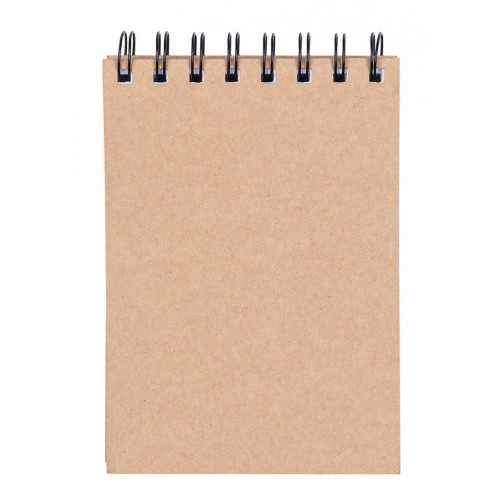 Kołonotatnik OFFICE PRODUCTS, craft, A6, w linie, 80 kart., 80gsm, brązowy