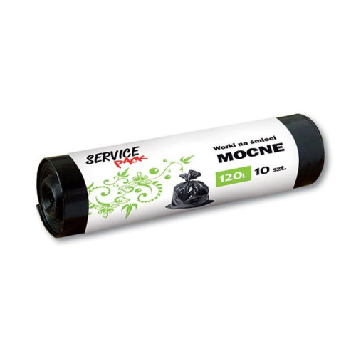 Worki na śmieci 120l STELLA 10 szt. czarne
