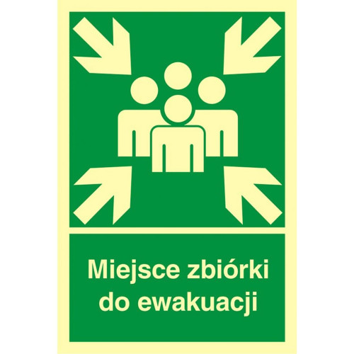 Znak TDC, Miejsce zbiórki do ewakuacji