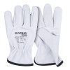Rękawice robocze DONAU SAFETY DS-DRIVCOW, driver, skóra bydlęca, rozm. 9/L, białe-16023178