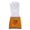 Rękawice spawalnicze DONAU SAFETY DS-KEV WELTIG, kevlar, skóra kozia, rozm. 9/L, biało-złote-16091838
