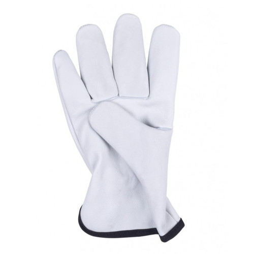Rękawice robocze DONAU SAFETY DS-DRIVCOW, driver, skóra bydlęca, rozm. 9/L, białe-16023179