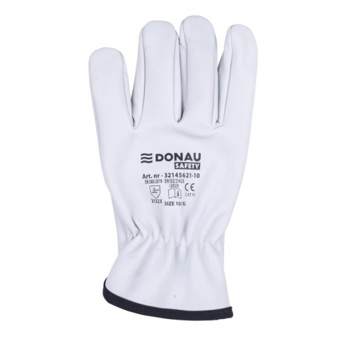Rękawice robocze DONAU SAFETY DS-DRIVCOW, driver, skóra bydlęca, rozm. 10/XL, białe-16023186