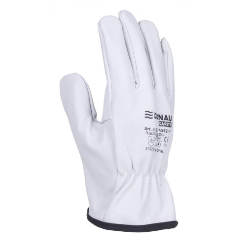 Rękawice robocze DONAU SAFETY DS-DRIVCOW, driver, skóra bydlęca, rozm. 11/XXL, białe-16023188