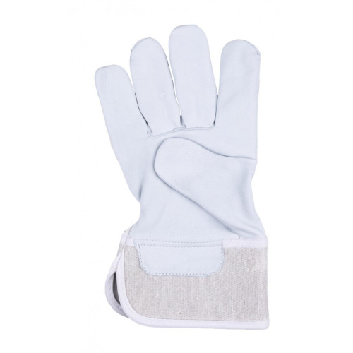 Rękawice robocze DONAU SAFETY DS-DOKGOAT, doker, skóra kozia, rozm. 10,5/XL, szaro-białe-16023197