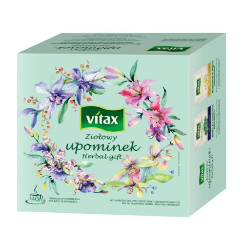 Herbata VITAX, ziołowy upominek, 40 torebek
