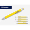 Długopis wielozadaniowy TROIKA Construction, żółty-16222457