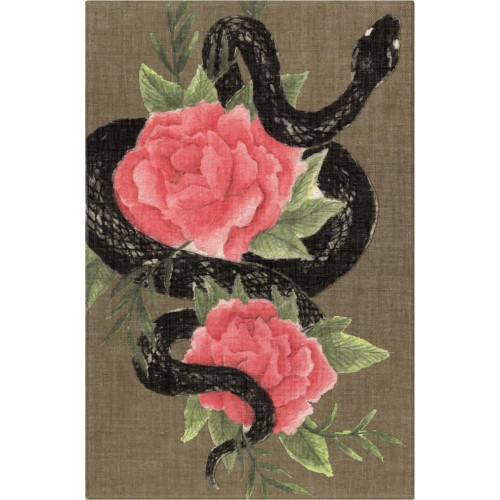 Notes MOLESKINE Snake Roses 2025, L, 13x21cm, w linie, w pudełku