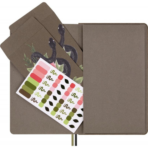 Notes MOLESKINE Snake Roses 2025, L, 13x21cm, w linie, w pudełku-16223159