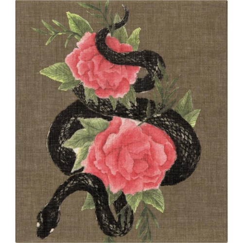 Zestaw KAWECO X MOLESKINE 2025, notes Snake Roses, L, 13x21cm, w linie + długopis, w pudełku