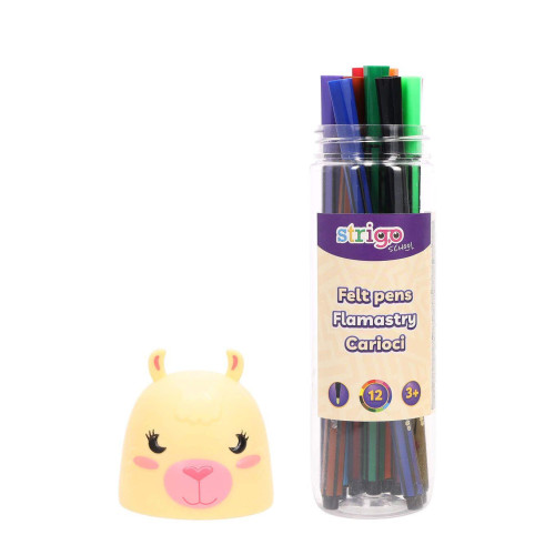 Flamastry STRIGO Lama 12 kolorów-16291520