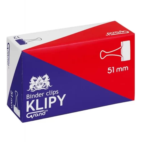 Klipy biurowe 51mm GRAND 12szt.-1639271