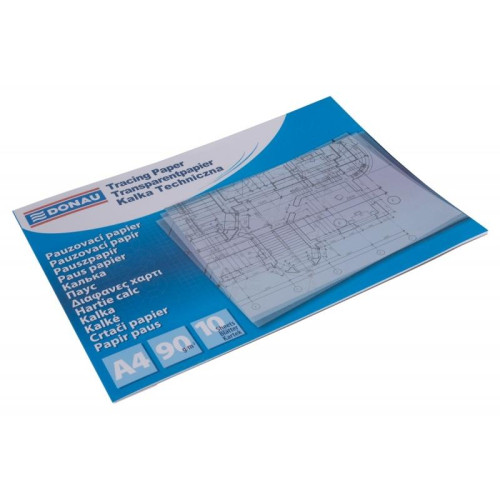 Kalka techniczna DONAU, A4, 10 arkuszy, 90gsm, transparentna-16585085
