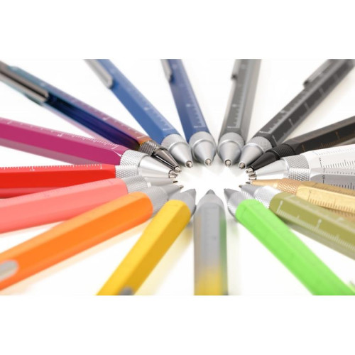 Długopis wielozadaniowy TROIKA Construction, srebrny-16712258