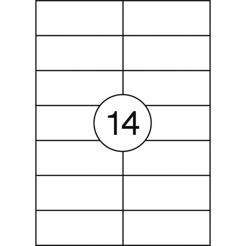 Etykieta samoprzylepna OFFICE PRODUCTS 105x42,3 biała-16712332