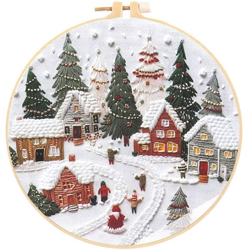 Zestaw do haftowania Wioska Św. Mikołaja 649471 TITANUM-16812958
