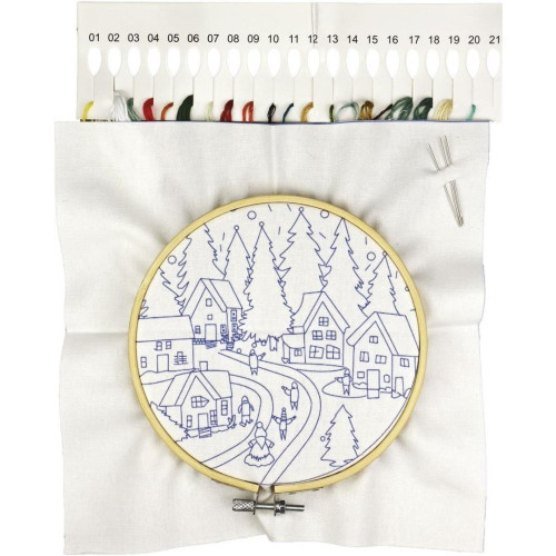 Zestaw do haftowania Wioska Św. Mikołaja 649471 TITANUM-16812959
