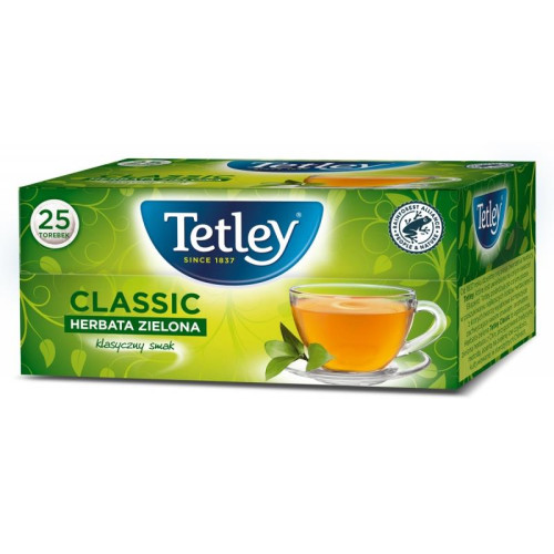 Herbata TETLEY Classic, zielona, 25 torebek