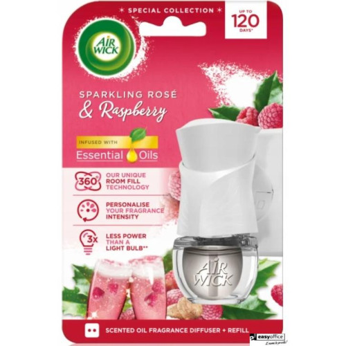 AIR WICK odświeżacz Elektryczny Róża z maliną  komplet 19 ml 16112