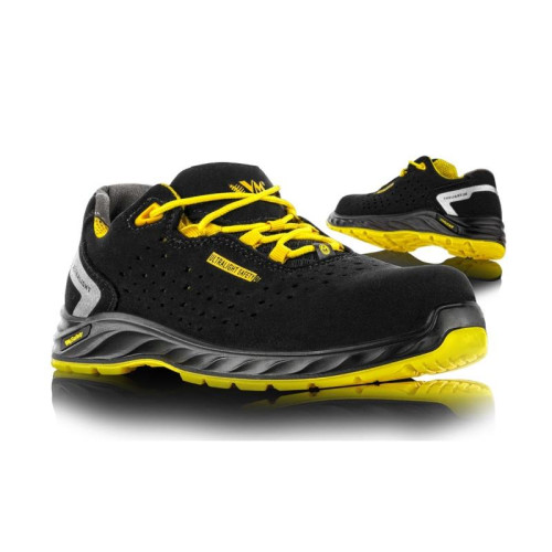 Półbuty ochronne VM FOOTWEAR Chicago 2285-S1PL ESD, rozm. 46, czarno-żółte