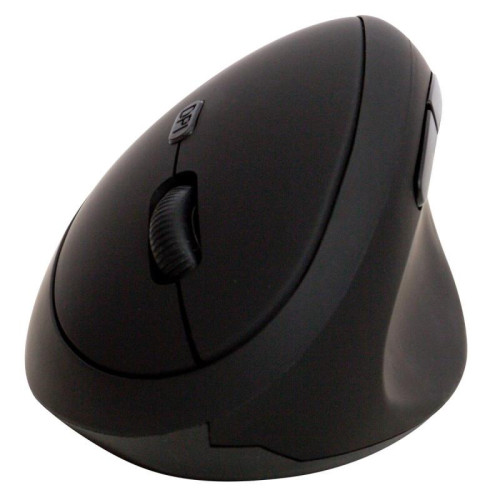 Myszka ergonomiczna bezprzewodowa pionowa Q-CONNECT, 6-przyciskowa, na baterie, dla praworęcznych, czarna