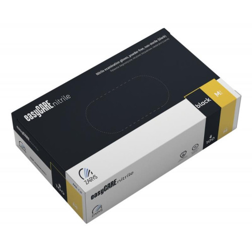 Rękawice nitrylowe, EASYCARE, 100 szt., rozmiar L, czarne