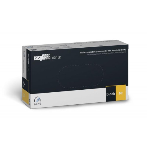 Rękawice nitrylowe, EASYCARE, 100 szt., rozmiar L, czarne-17481719