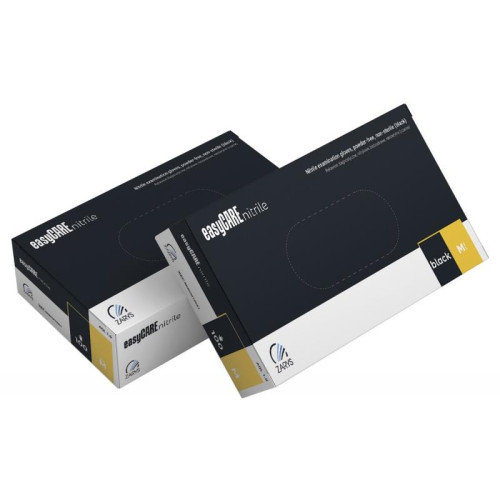 Rękawice nitrylowe, EASYCARE, 100 szt., rozmiar L, czarne-17481720