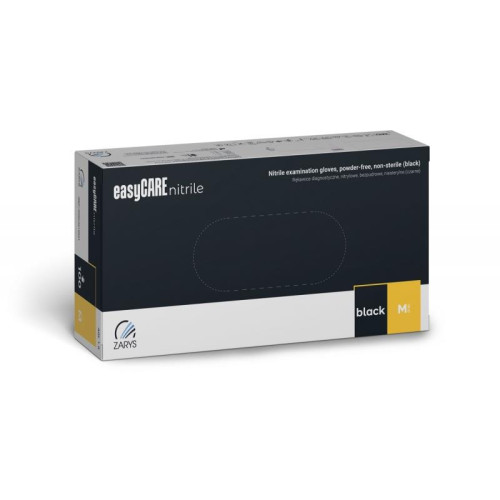 Rękawice nitrylowe, EASYCARE, 100 szt., rozmiar XL, czarne-17481731