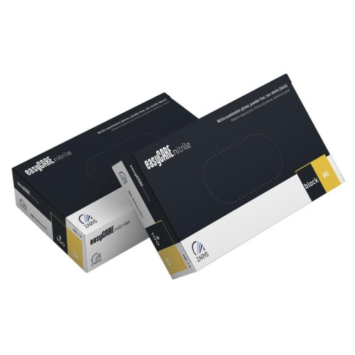 Rękawice nitrylowe, EASYCARE, 100 szt., rozmiar XL, czarne-17481732