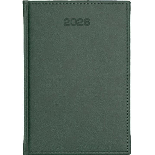 Kalendarz książkowy dzienny A4 DAZAR 2026 Vivella zielony