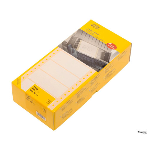 Etykiety uniwersalne 5103 88,9x48,4 na składance do drukarek igłowych, Avery Zweckform (X)