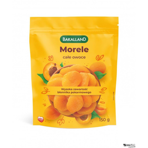 Morele suszone całe owoce 150g BAKALLAND