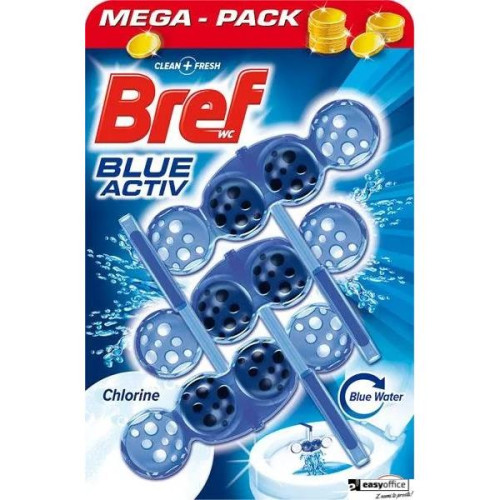 BREF Zawieszka WC BLUE AKTIV 3x50g CHLORINE barwiące 18226