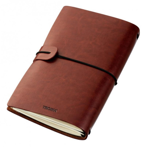 Notatnik TROIKA Travel Journal, brązowy-17634441