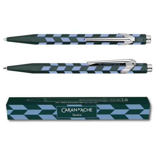 Długopis CARAN D'ACHE 849 Mosaic, spruce green-17802882