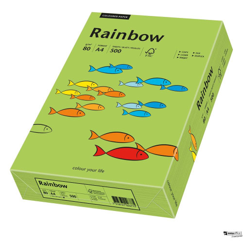 Papier xero kolorowy A3 80g 500 ark. RAINBOW R76 zielony  88042654