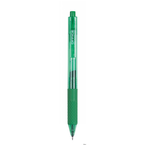 Długopis automatyczny żelowy OFFICE PRODUCTS gr. linii 0,25mm zielony 17025711-02