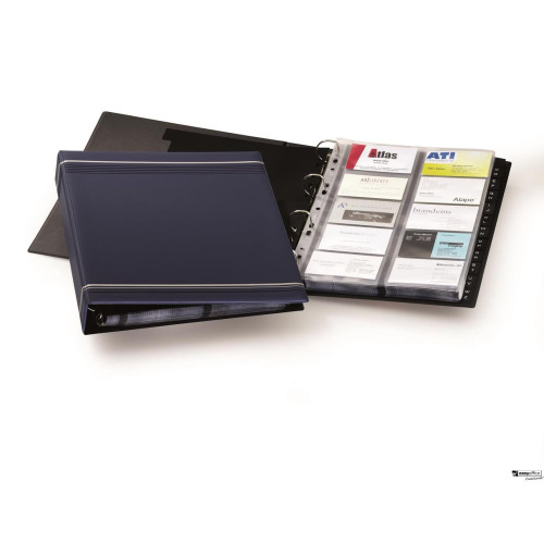 Wizytownik DURABLE VISIFIX 400 wizytówek granatowy 2388-07-6054509