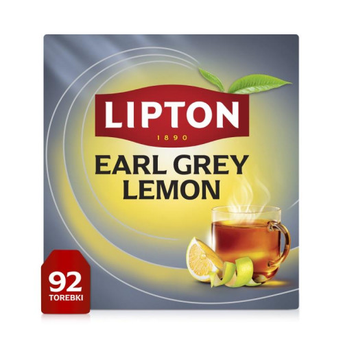 Herbata LIPTON czarna, Earl Grey Lemon, 92 torebki-18069011