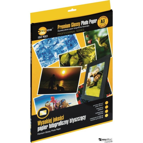 Papier foto (3PPG230), 230 gm, A3 20 arkuszy YELLOW ONE 150-1366